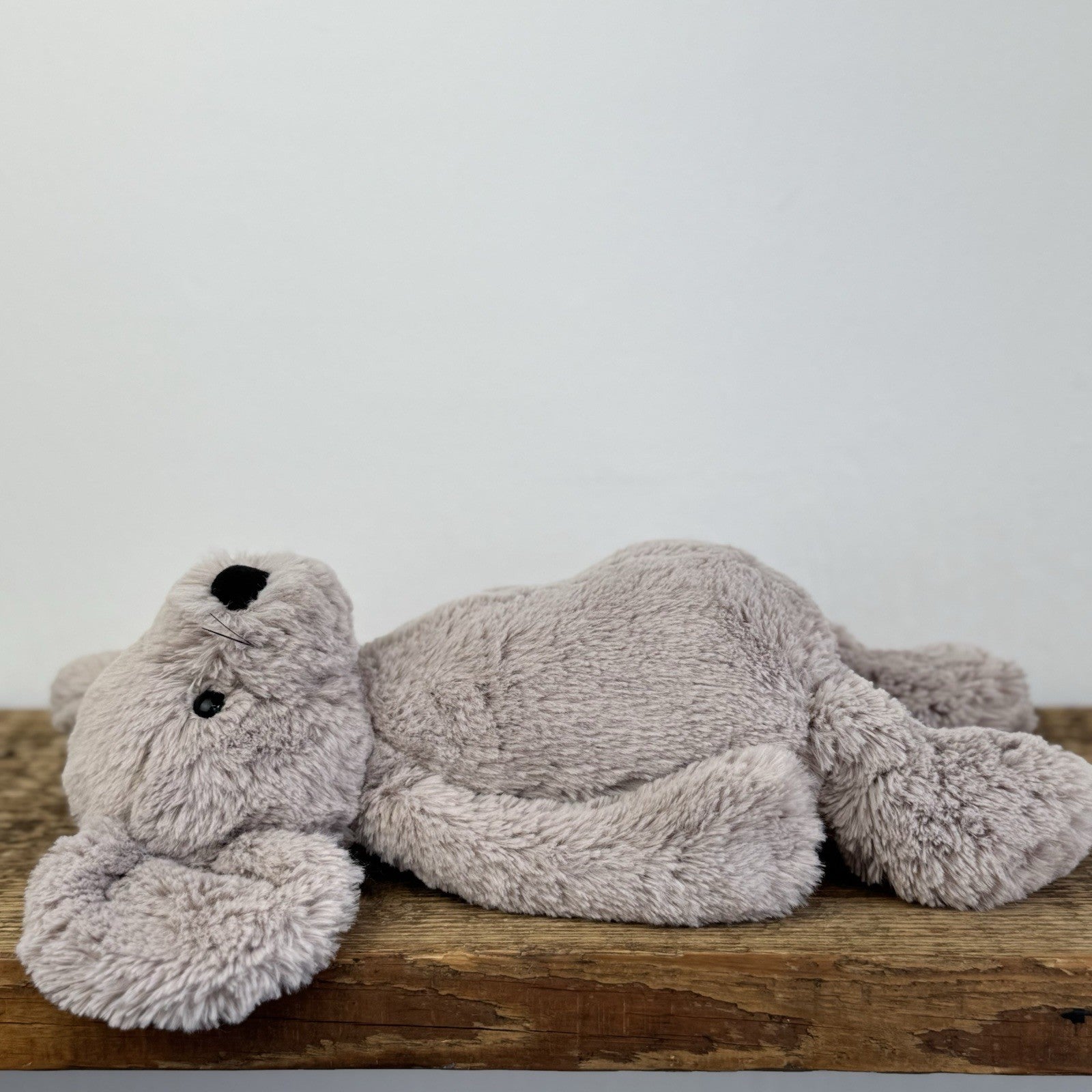 Jellycat Medium Bashful Grey Mouse With Whiskers Retired Mouse Collectible 12”
