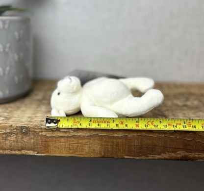 Jellycat Squidgikins Lamb - Small Vintage Beanie Velour - White Lamb Beanie 5"