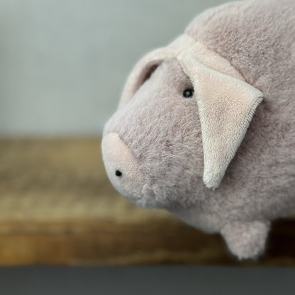 Jellycat Pig Pink Higgledy Piggledy Pig - Full Pink Rare Fluffy Pig 6"