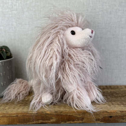 Bukowski Bears Princess Poddle - Pink Long Hair Fluffy Poodle Soft Toy Beanie