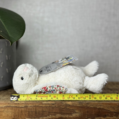 Jellycat Small Bashful Cream Blossom - Cream Bunny Floral Ears & Feet 8” (#2)