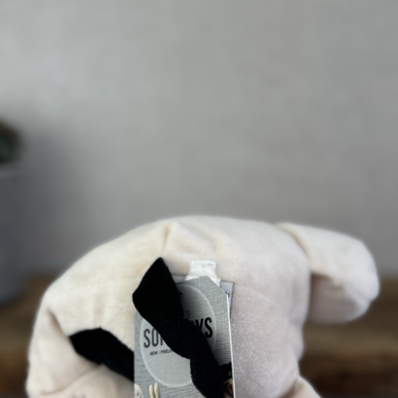 Jellycat Dozy Dou Cow - Floppy Beanie Cow Plush Retired Cream/Black 12"