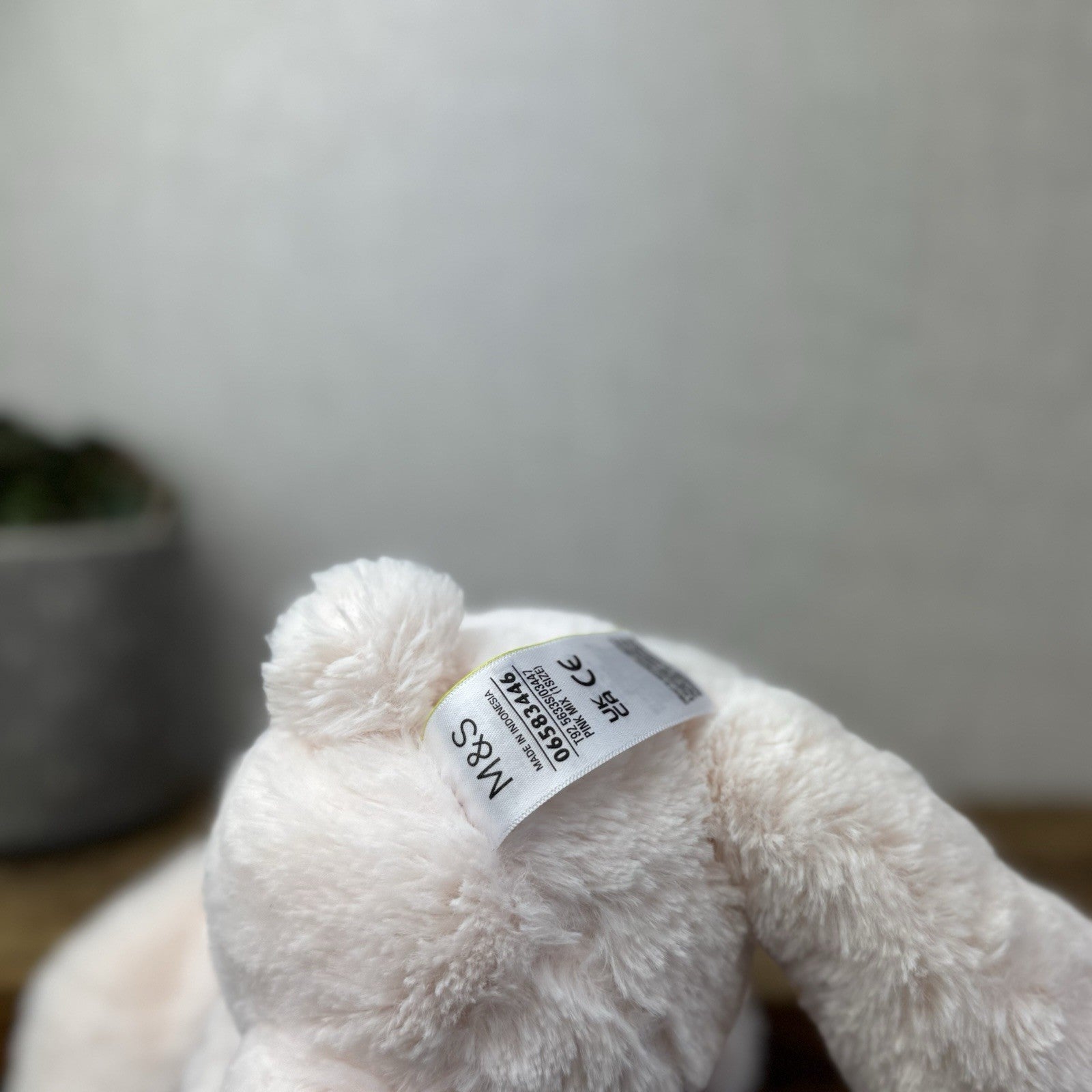 Marks & Spencers Soft Toy - M&S Pink Bunny Rabbit Soft Toy 06583446
