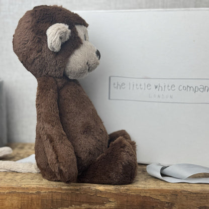 Jellycat Medium Morris Monkey (White Company Exclusive) Chocolate Brown New Tag