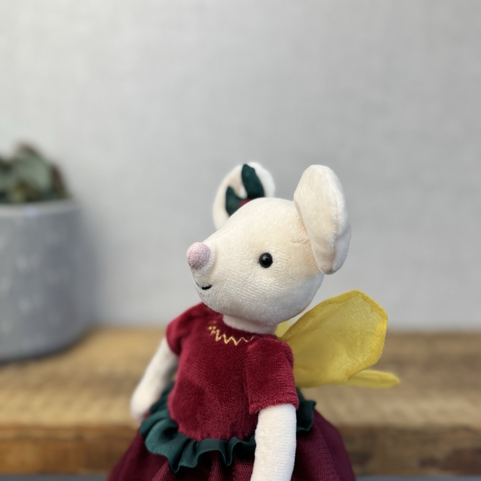 Jellycat Suagrplum Fairy Mouse - Christmas Mouse Soft Toy Collectible Plush 12"