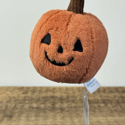 Jellycat OOky Pumpkin - Mini Halloween Pumpkin Plush Beanie NWOT 5"