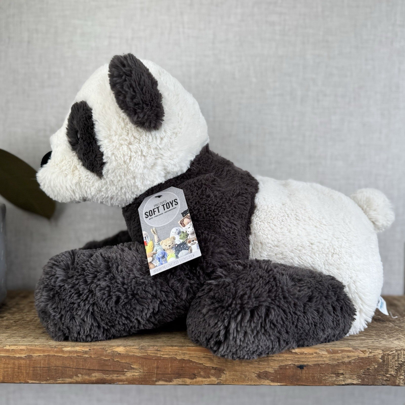 Jellycat Large Huggady Panda - Big Floppy Panda Beanie Rare/Retired 26"