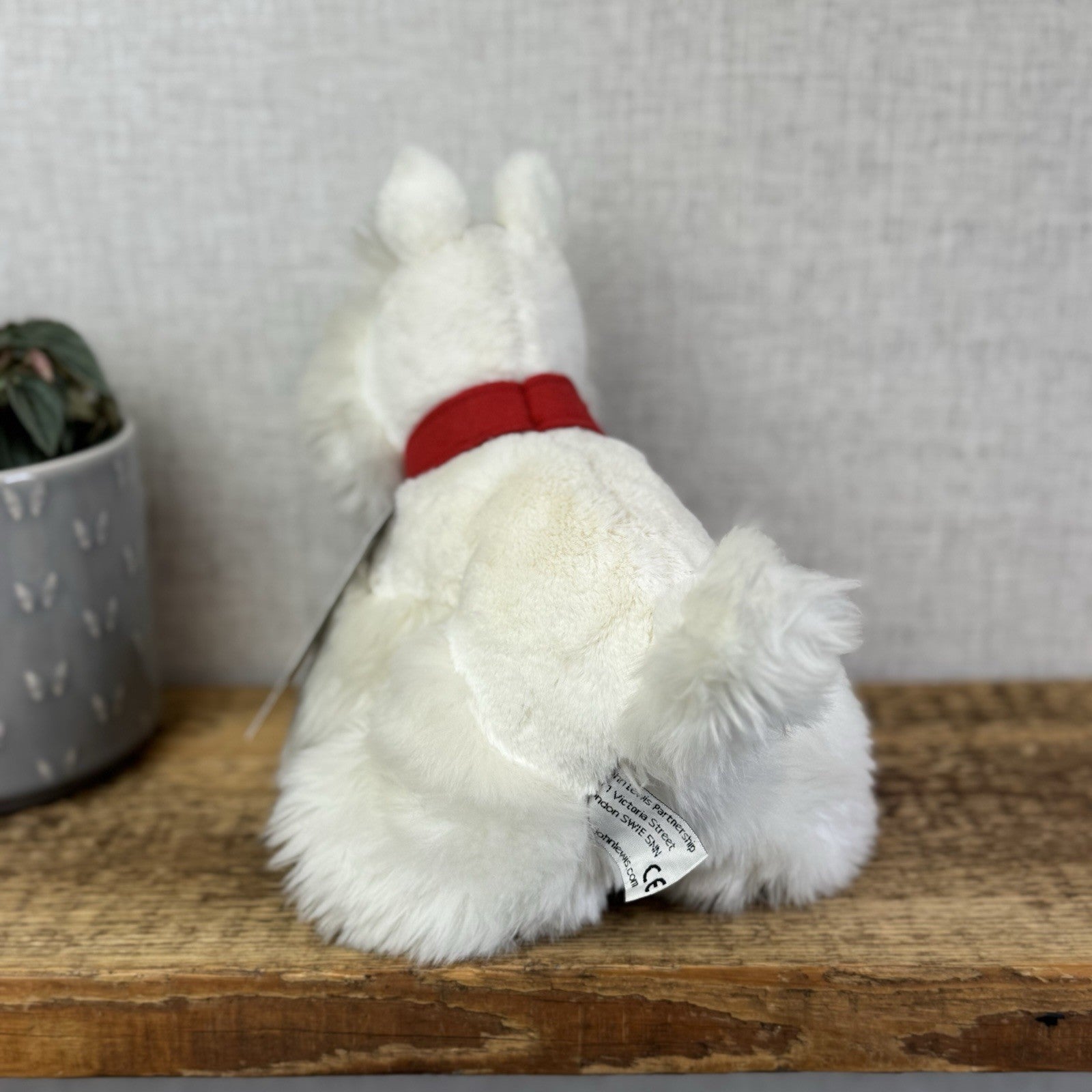 Jellycat X John Lewis Collab - Christmas Terrier Beanie Soft Toy Puppy Westie 8"