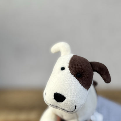 Jellycat Pocket Dog - Vintage Retired Tiny Suede Dog Puppy Mini Plush 4"