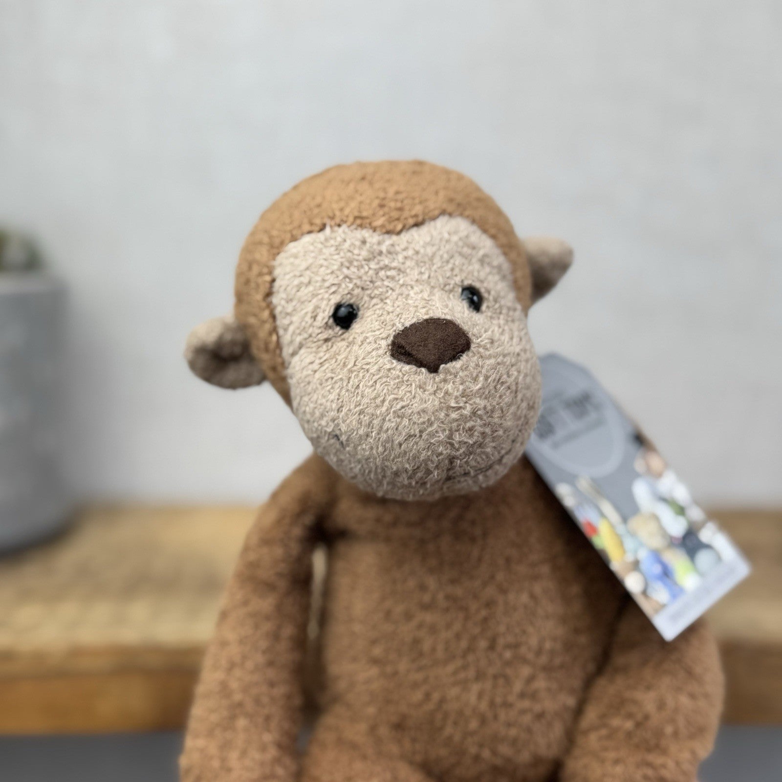 Jellycat Pelhamby Monkey - Medium Monkey Rare Retired Jellycat 12”