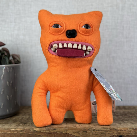 Fuggler Funny Ugly Monster Orange - Sire Blench Retired Felt Monster Plush 