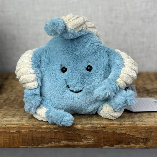 Jellycat Skye Starfish Plush Toy - Small Blue Beanie Starfish Sea Theme 8" (#2)