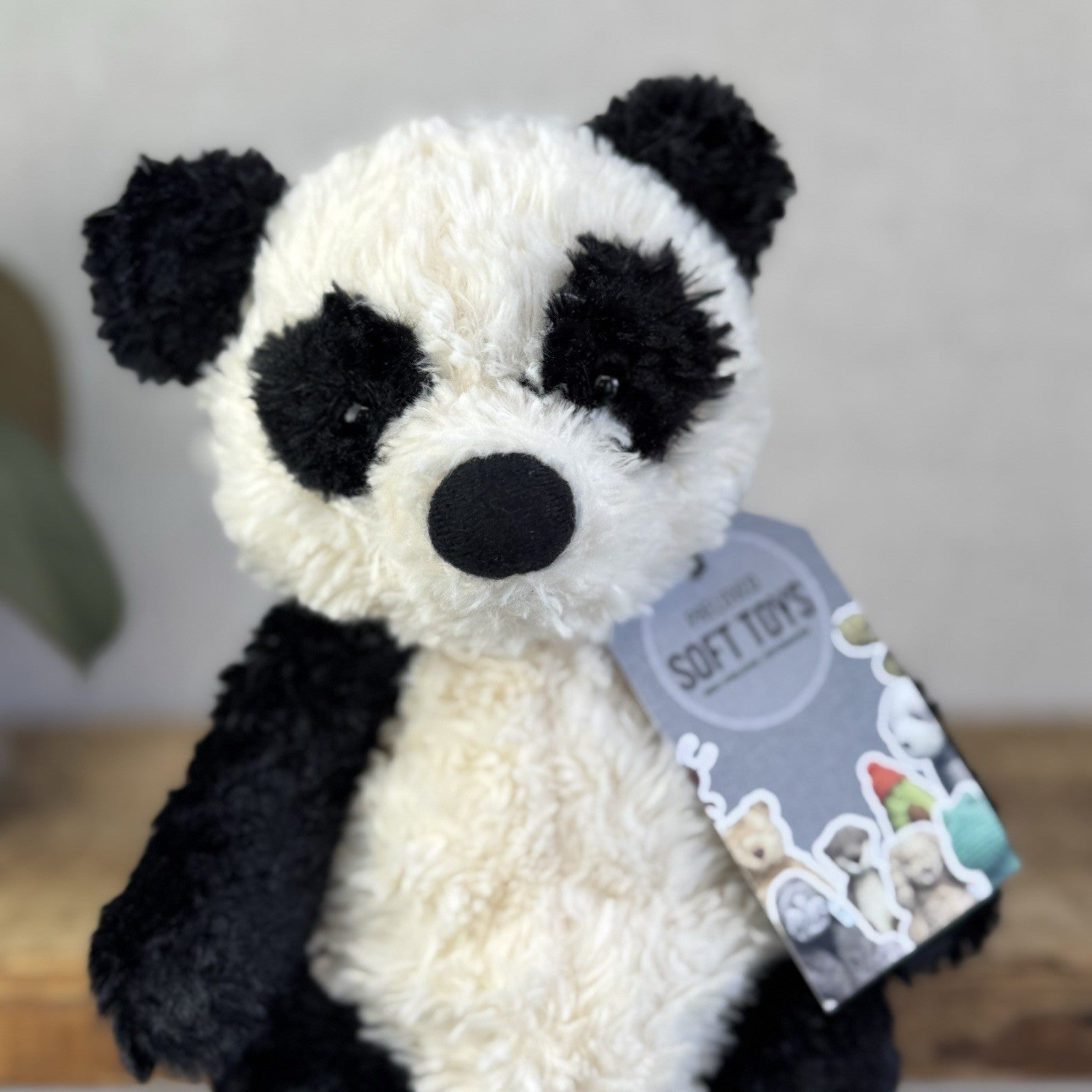 Jellycat Small Bartlesham Panda Teddy Small Size Vintage Collectible Beanie 11”