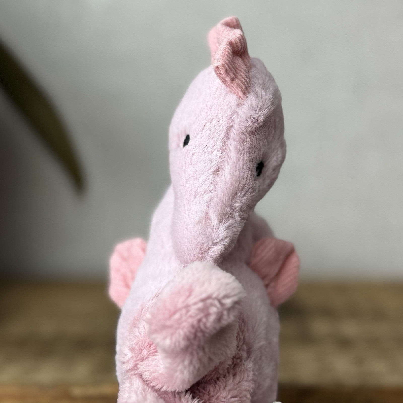 Jellycat Sienna Pink Seahorse Soother - Pink Comfort Blanket Soother Retired