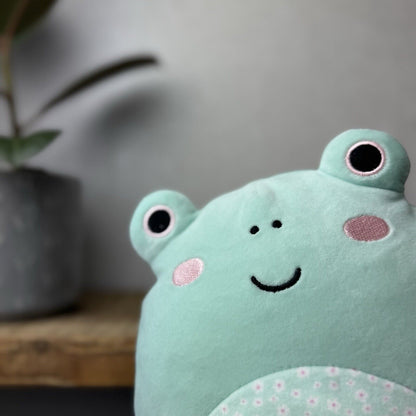 Squishmallows Fritz The Frog - Frog With Floral Tummy Squishmallow Easter 8”