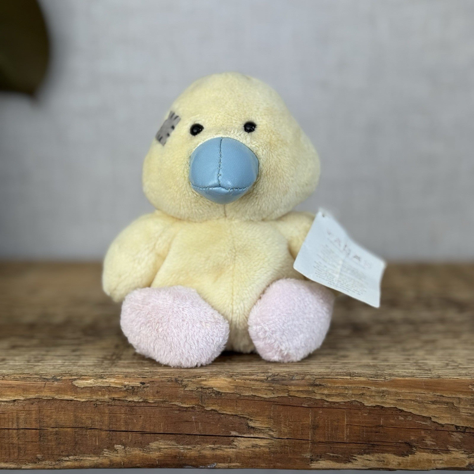 Tatty Teddy - Tiny Beanie Diva Canary Partial Tag New - Small Duckling Plush Toy
