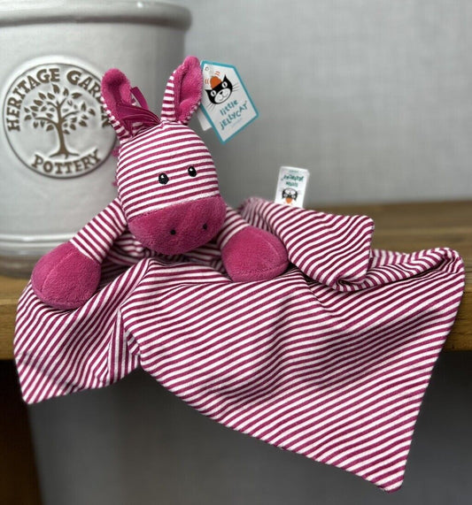 Jellycat Skiddle Pony Soother Pink Stripe Baby Comforter Soft Toy Horse