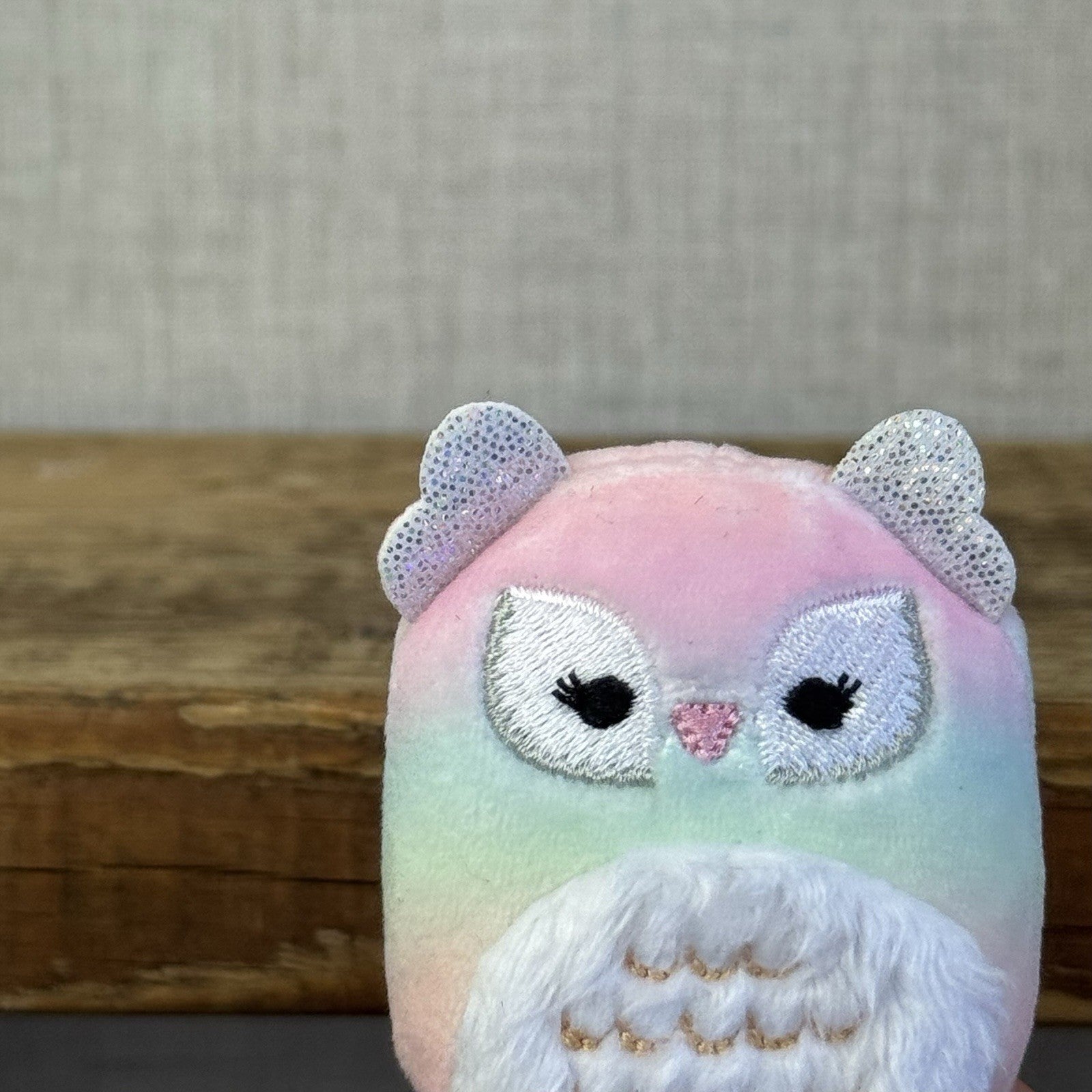 Squishmallow Squishville - Tye Dye Owl Pink (Multi Buy Discount)