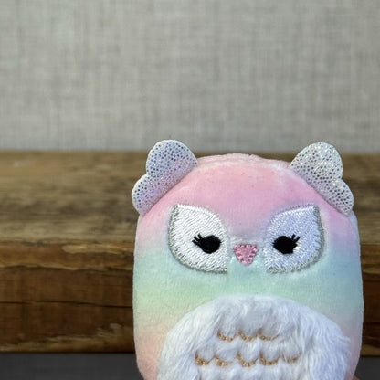 Squishmallow Squishville - Tye Dye Owl Pink (Multi Buy Discount)