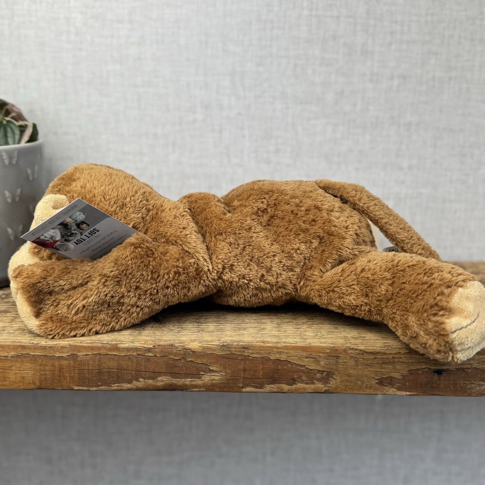 Marks & Spencers Large Plush Soft Toy Vintage Monkey Beanie M&S 8339249