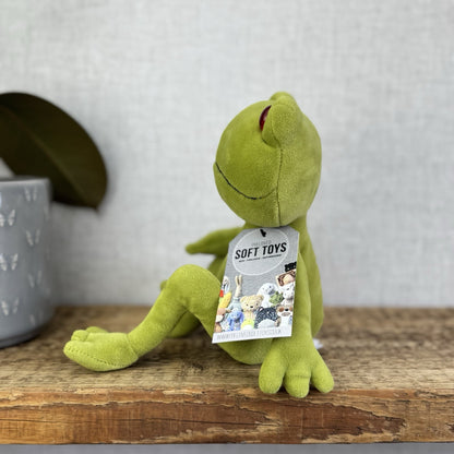 Jellycat Medium Tad Tree Frog - Retired Velour Big Red Eye Beanie Frog Plush 9"