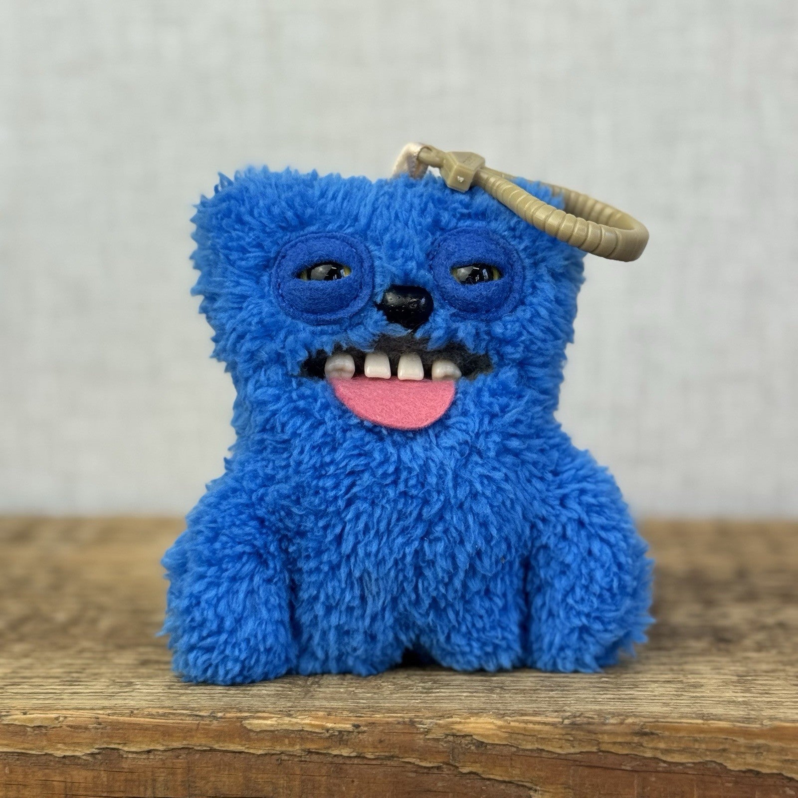 Fuggler Keyring - Sir Belch Blue Snuggler Fuggler Keyring Fluffy Rare Retired V1