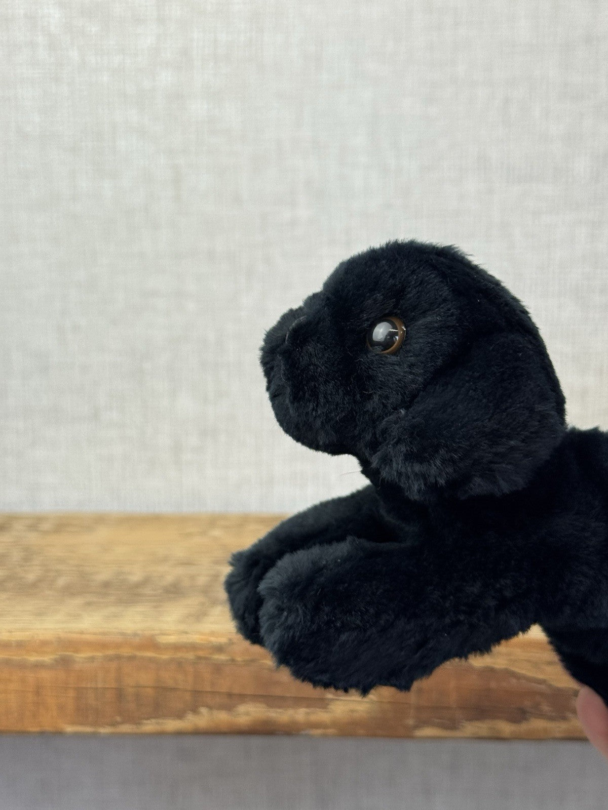 E&J Classic Vintage Labrador Puppy - Tiny Puppy Jet Black Rare Retired Small Lab