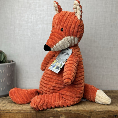 Jellycat Medium Cordy Roy Fox - Orange Corduroy Fox Plush Large Rare Retired 14"
