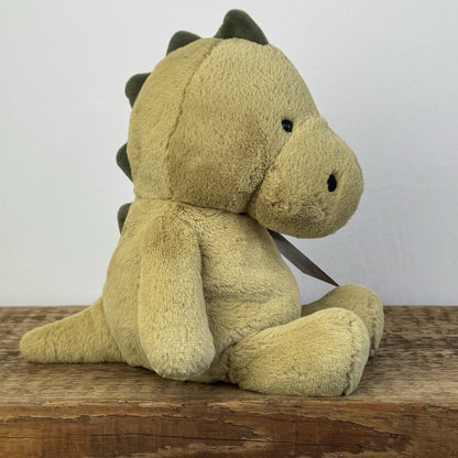Jellycat Nimbus Dinosaur - Light Green Chunky Dino Plush Retired Rare Plush 10"