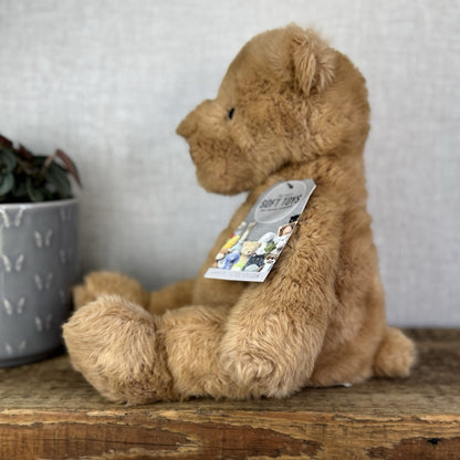 Jellycat Medium Benjamin Bear - Maple Colour Larger Beanie Bear Plush Bear 14”