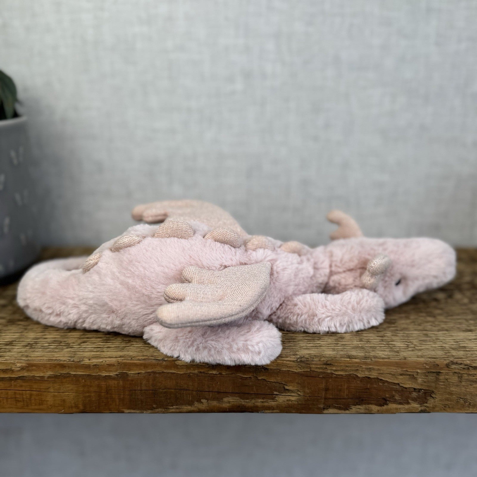 Jellycat Little Rose Dragon - Pink Dragon Soft Toy Dragon Small Retired 12" (#2)