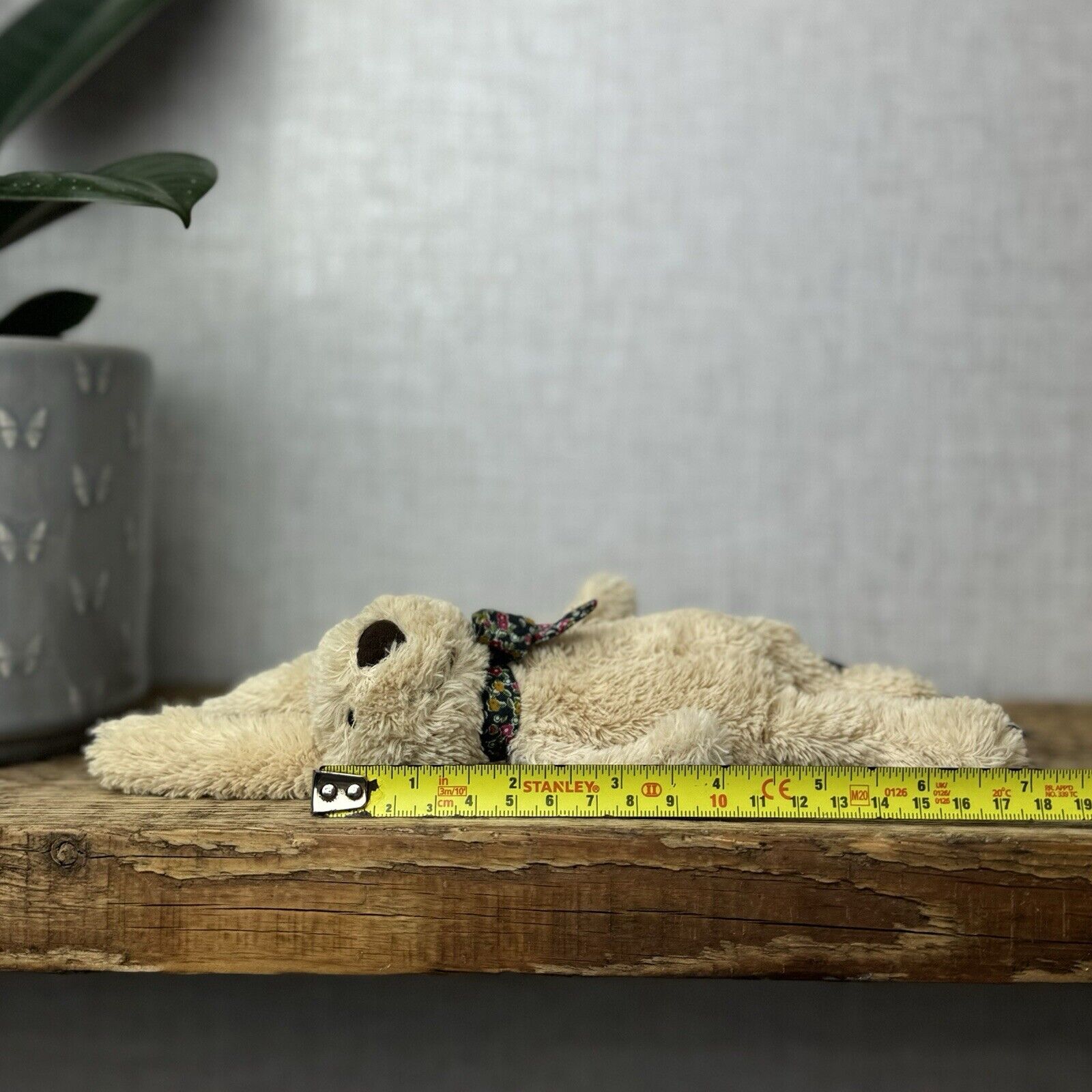 Jellycat Lost & Found Friends - Rufus Rabbit - Tiny Rabbit With Bow Rare 7"