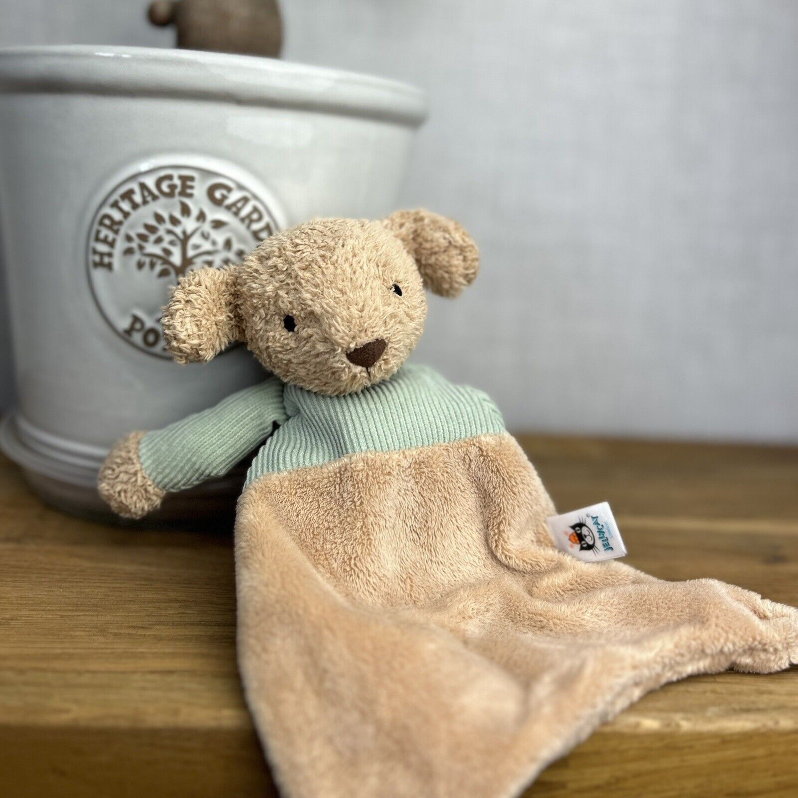 Jellycat Jumble Puppy Comforter - Puppy Soft Soother Toy Blank or - Dog Blue