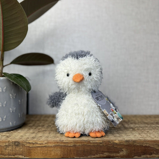 Jellycat Little Penguin - Fluffy Penguin Small Beanie Plush Retired 7"