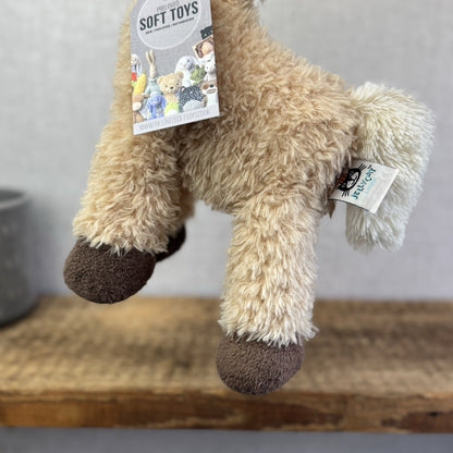 Jellycat Medium Caffuffle Palomino  - Curly Hair Horse Beige Retired Rare 14”