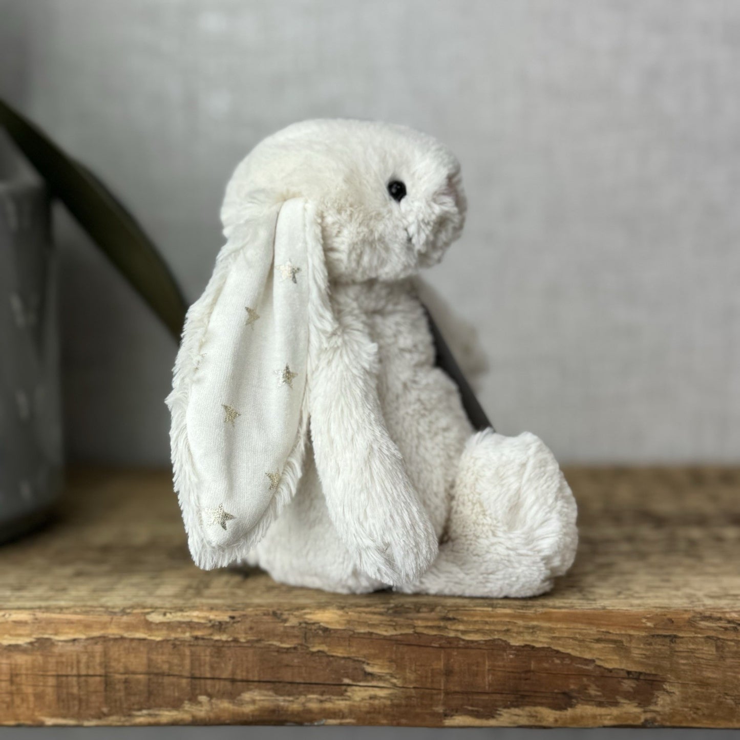 Jellycat Small Twinkle Bunny - Cream Rabbit With Star Ears - Small Cream 8”