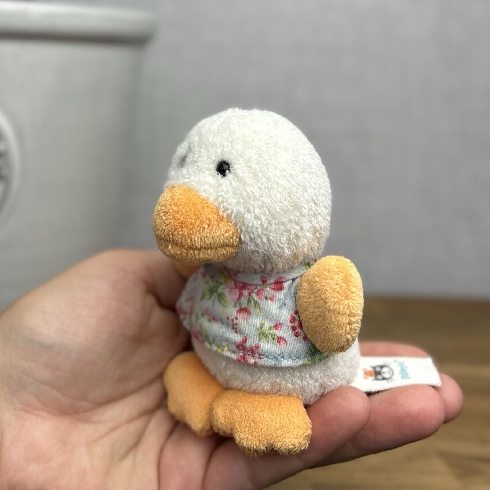 Jellycat Spring Sweetie Chick - Tiny Chick In Floral Top - Tiny Duck 4”