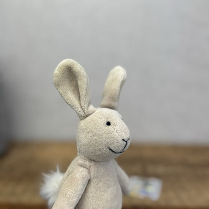Jellycat Tiny Baby Slackajack Bunny - Tiny Beige Vintage Mini Plush 7”