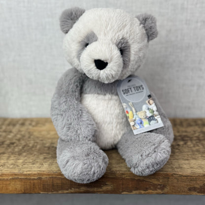 Jellycat Medium Buckley Panda - Snugglet Panda - Grey & White Panda (#2)