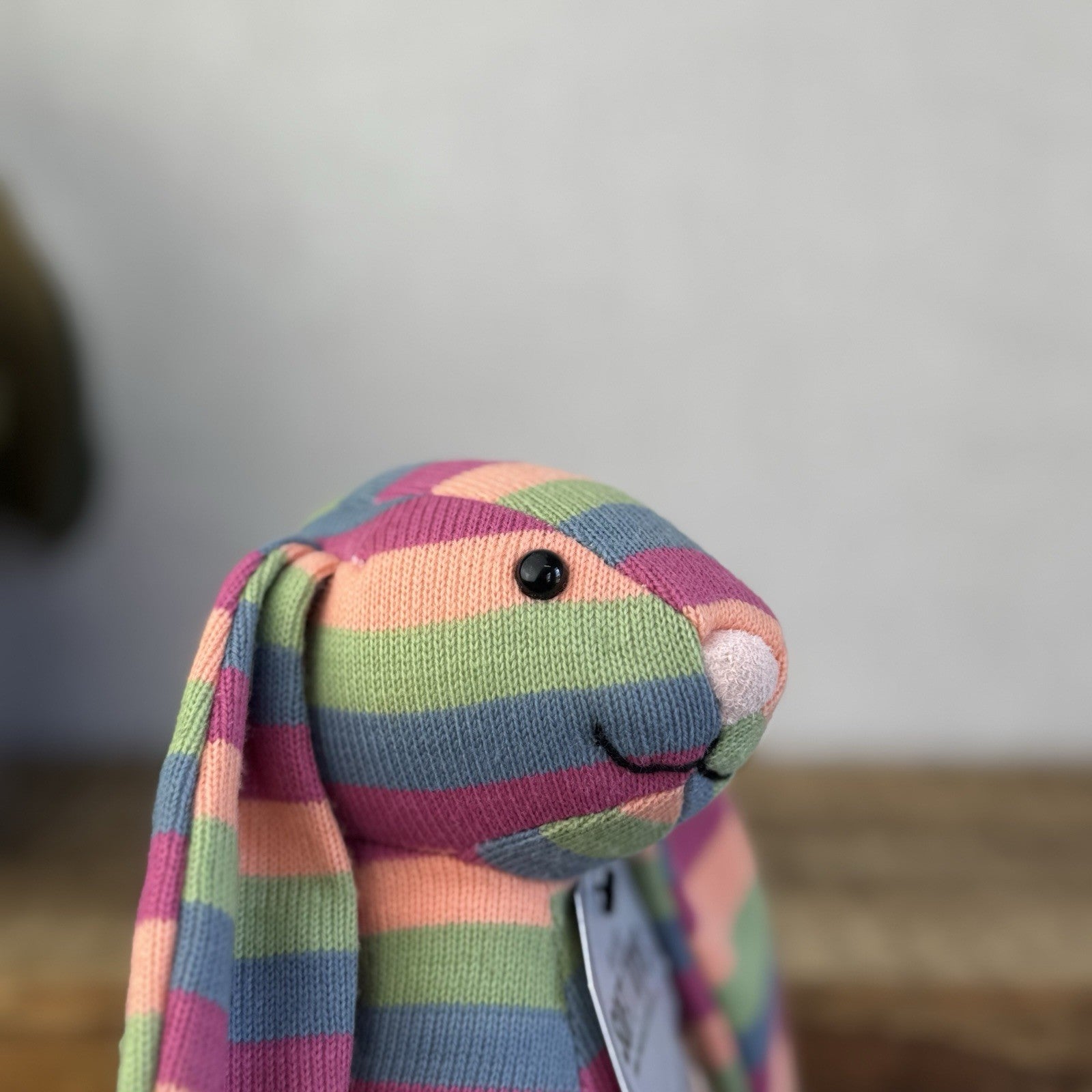 Jellycat Special Edition Natalia Bashful Bunny Jellycat - Striped Rainbow Rabbit