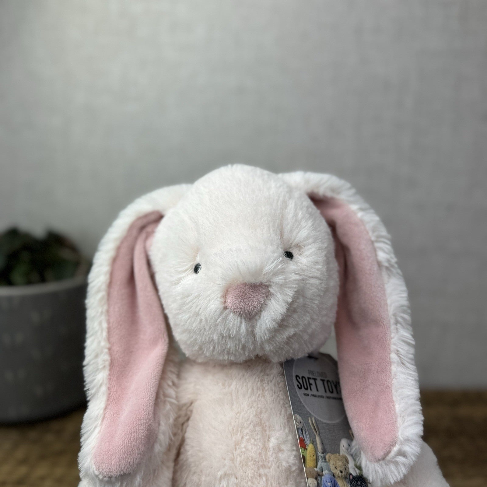 Marks & Spencers Soft Toy - M&S Pink Bunny Rabbit Soft Toy 06583446