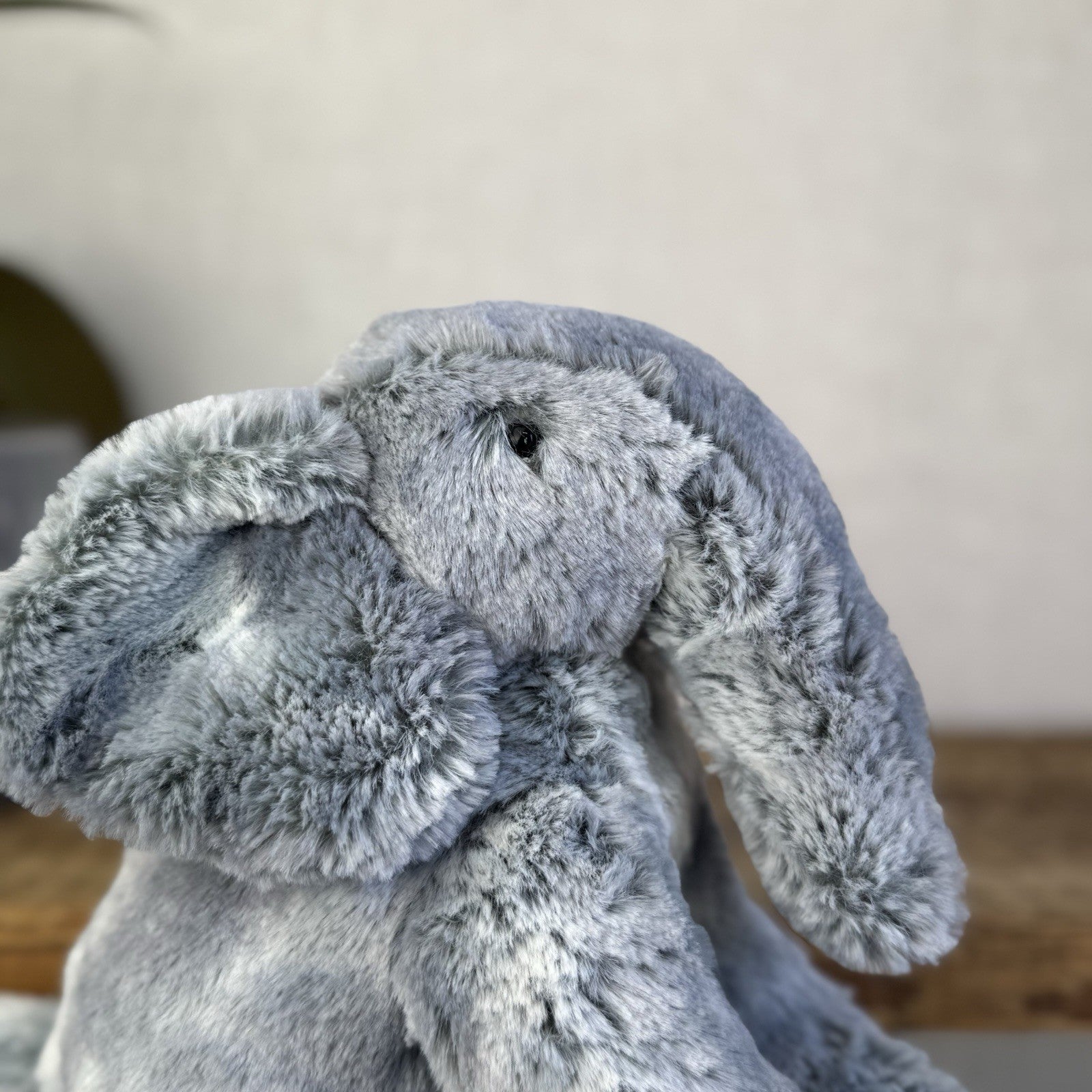 Jellycat Medium Elly Elephant - Grey/Silver Mix Elephant Beanie Soft 8” (#2)