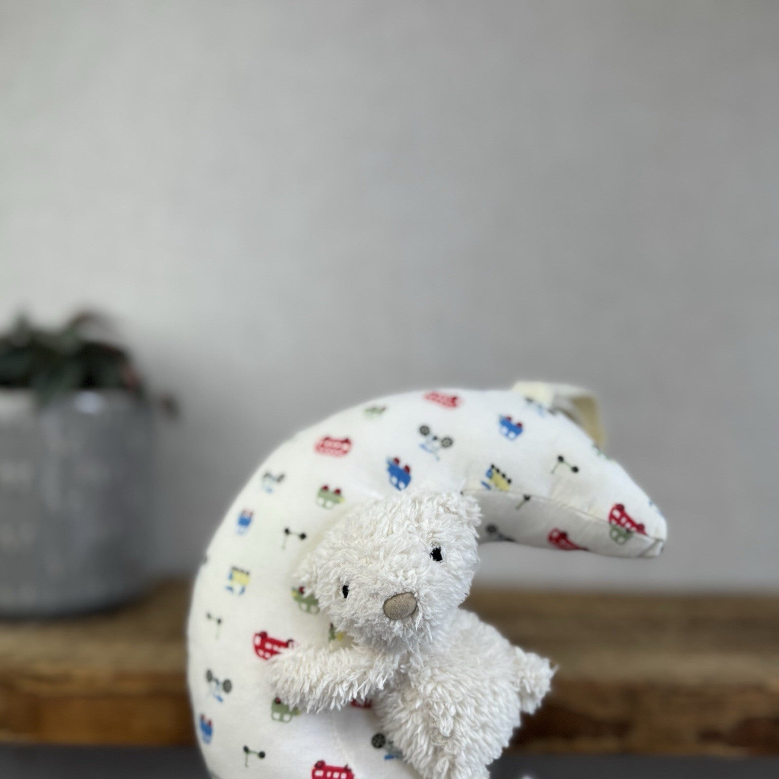 Jellycat Bedtime Bear Musical Pull - Cream Bear Moon Stars Lullaby Retired Rare