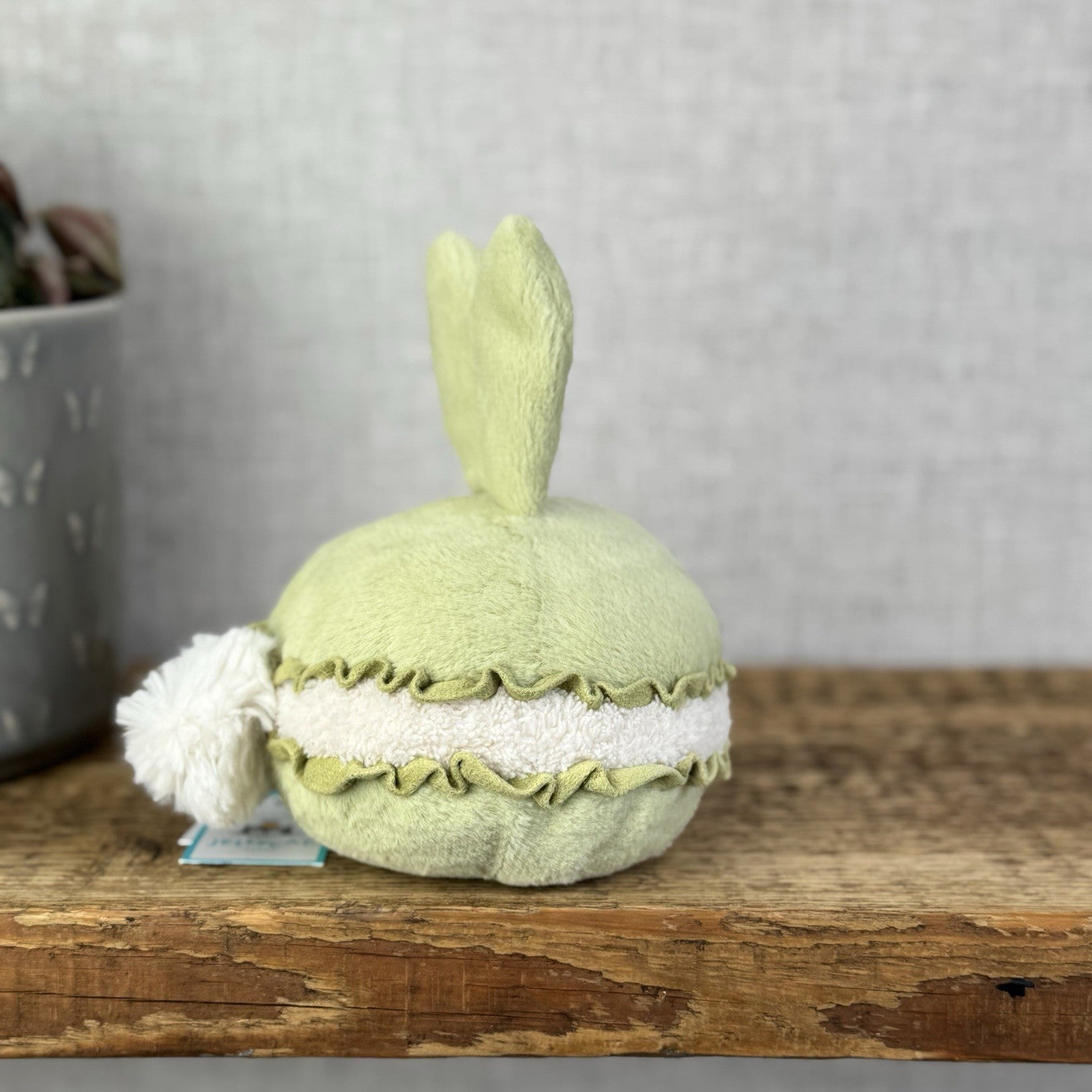 Jellycat Dainty Dessert Bunny Macaron - Green Bunny Amuseable New With Tags 5”
