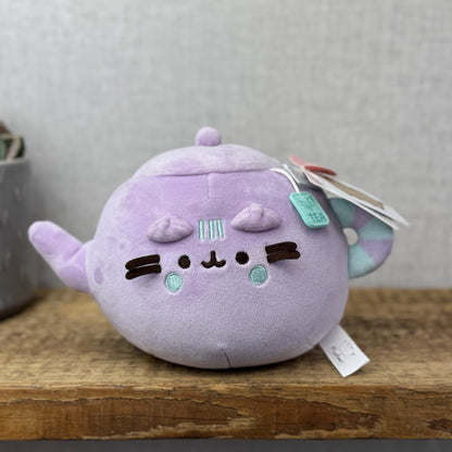 Gund Pusheen Cat - Teapot Pusheen Soft Squishy Plush Toy Collectible New 8"