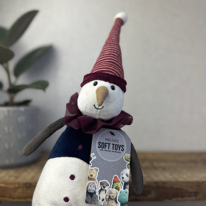 Jellycat Yule Snowman - Snowman With Collar & Hat - Scandi Christmas Retired 