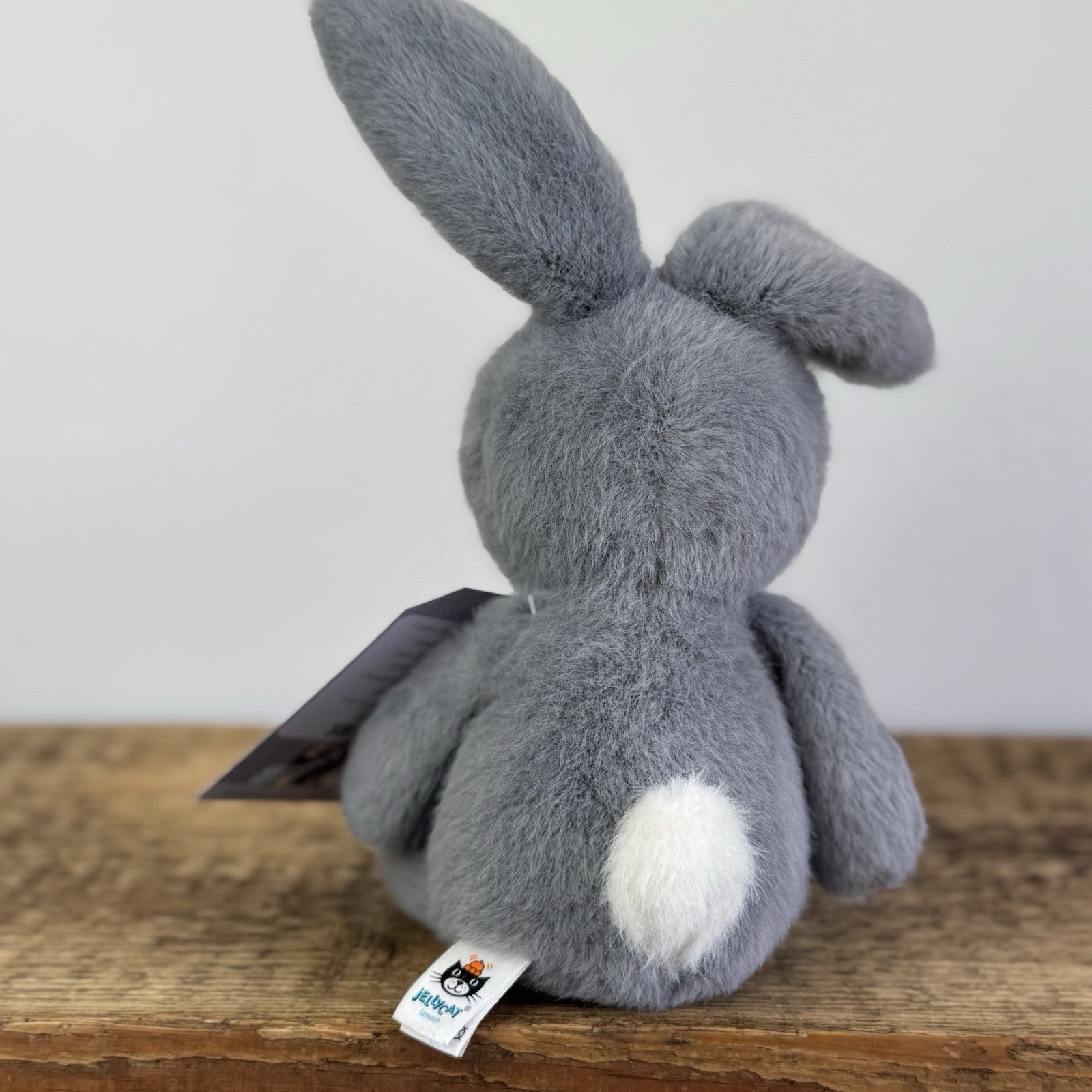 Jellycat Fuzzle Bunny Rabbit - Small Grey Fluffy Soft Toy Rare Retired Small 8"