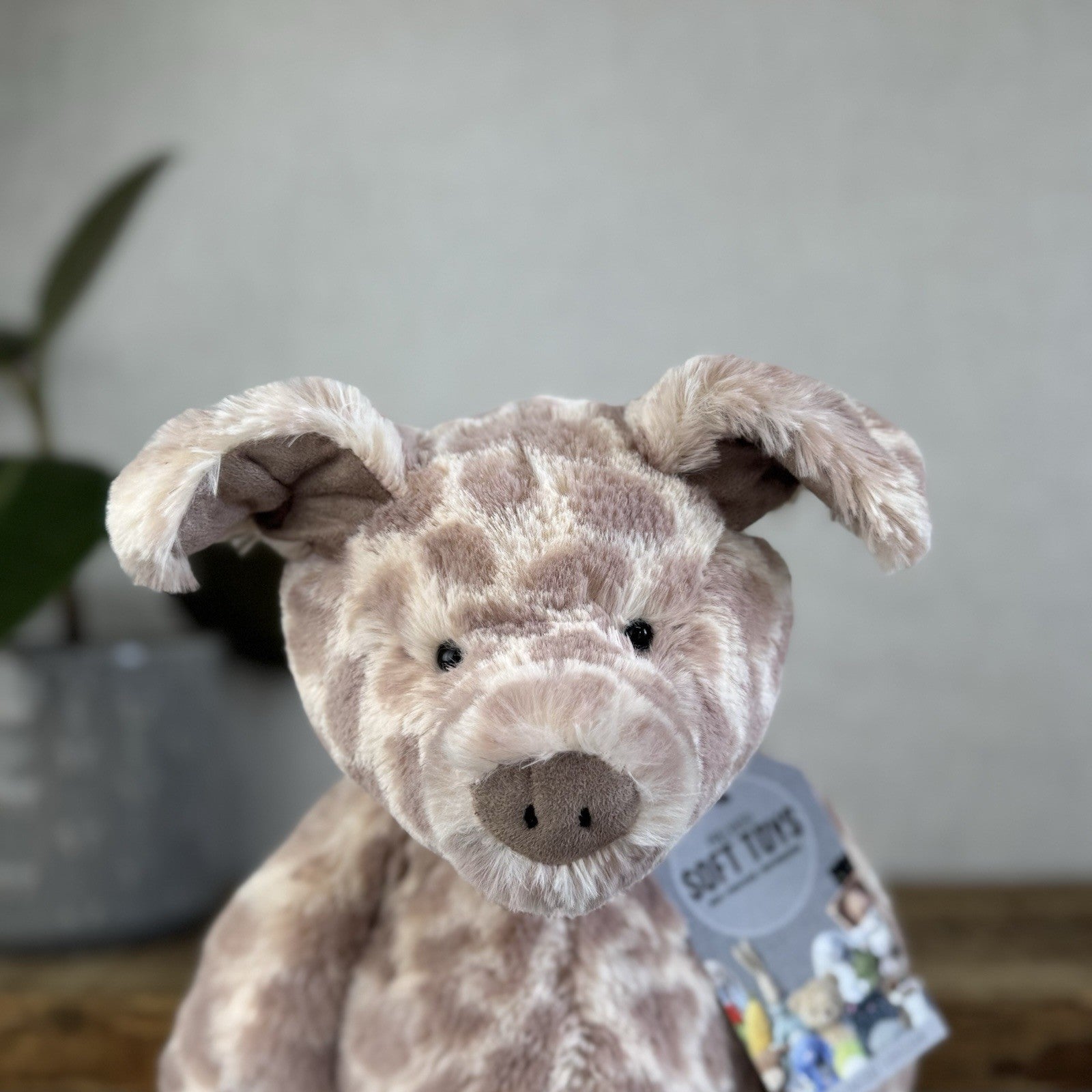 Jellycat Dapple Pig - Medium Pig Beanie Soft Pink Spotty Plush Retired Rare 14"