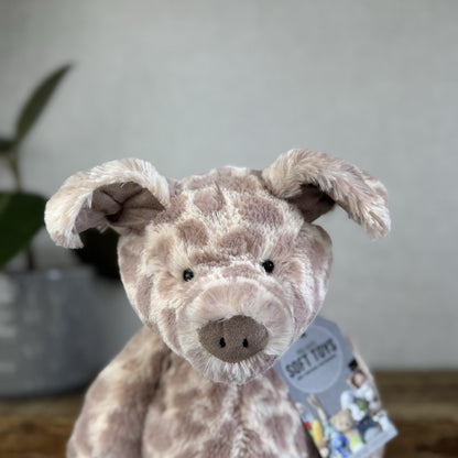 Jellycat Dapple Pig - Medium Pig Beanie Soft Pink Spotty Plush Retired Rare 14"