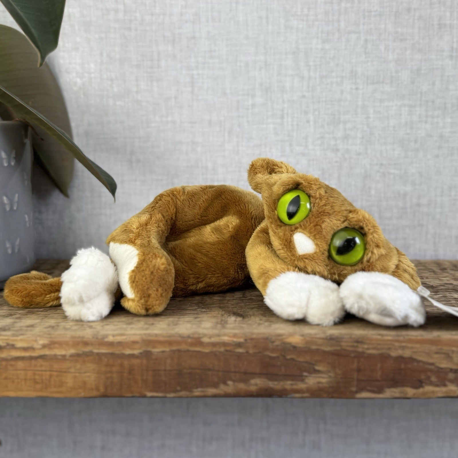 Manhattan Toy Lanky Cats Iggy - Ginger Floppy Kitten Soft Toy With Tags Rare 13”